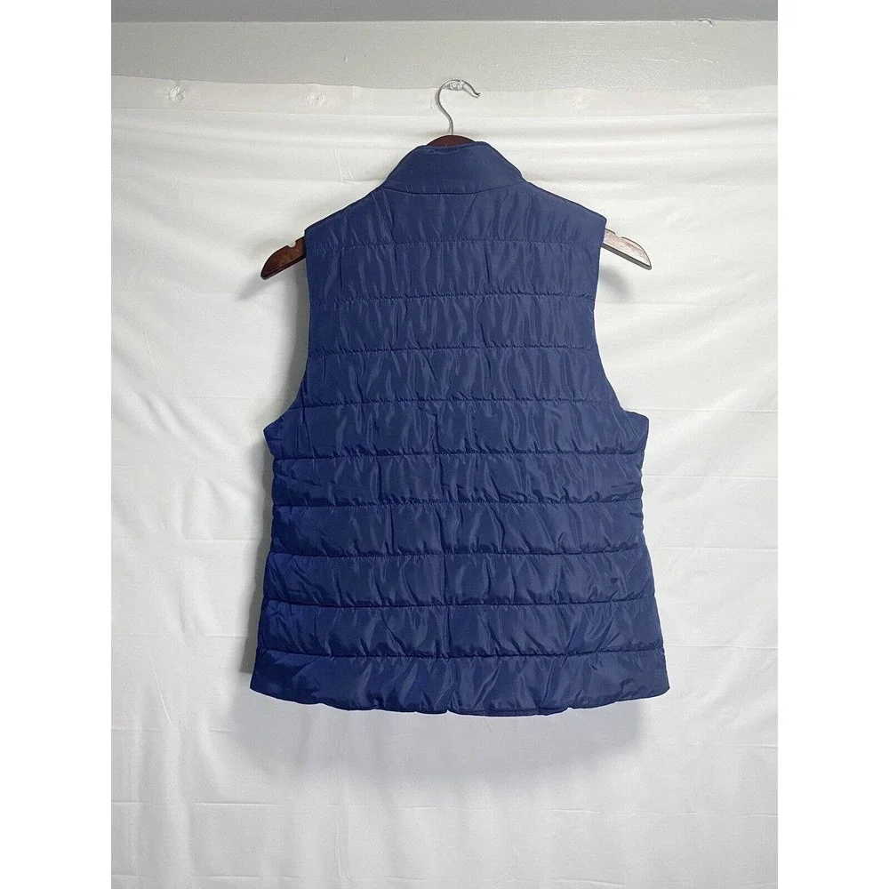 Michael Kors Women’s Packable Puffer Vest Full Snap Up Midnight Blue Size‎ Small
